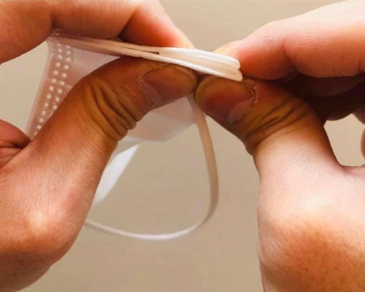 曇らないマスクの付け方