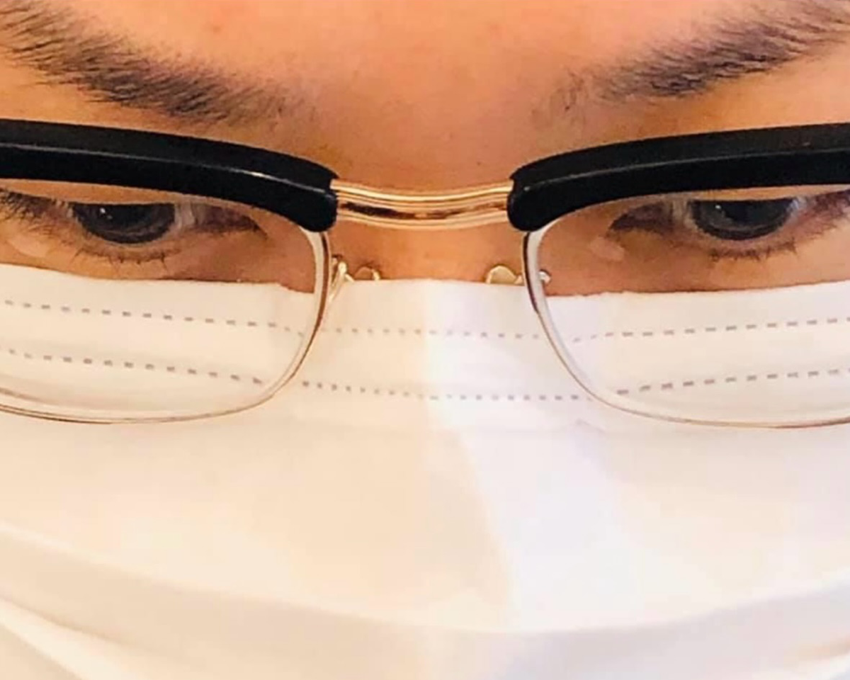 曇らないマスクの付け方